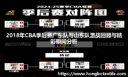 2018年CBA季后赛广东队与山东队激战回顾与精彩瞬间分析